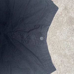 Classic Black Cotton Shorts
